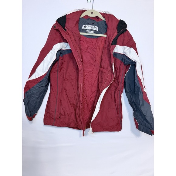 Columbia Jackets & Blazers - Columbia Womens Red/White/Gray Winter Jacket, Size: Small **Vest Not Included**